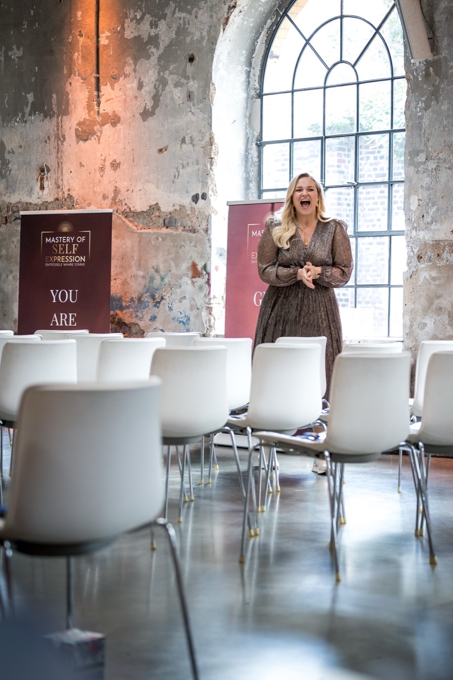 Yvonne Schönau im Workshop-Raum